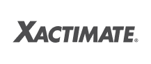 Xactimate logo in gray text on white background - property estimation software